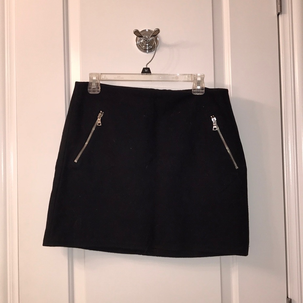Wool mini skirt